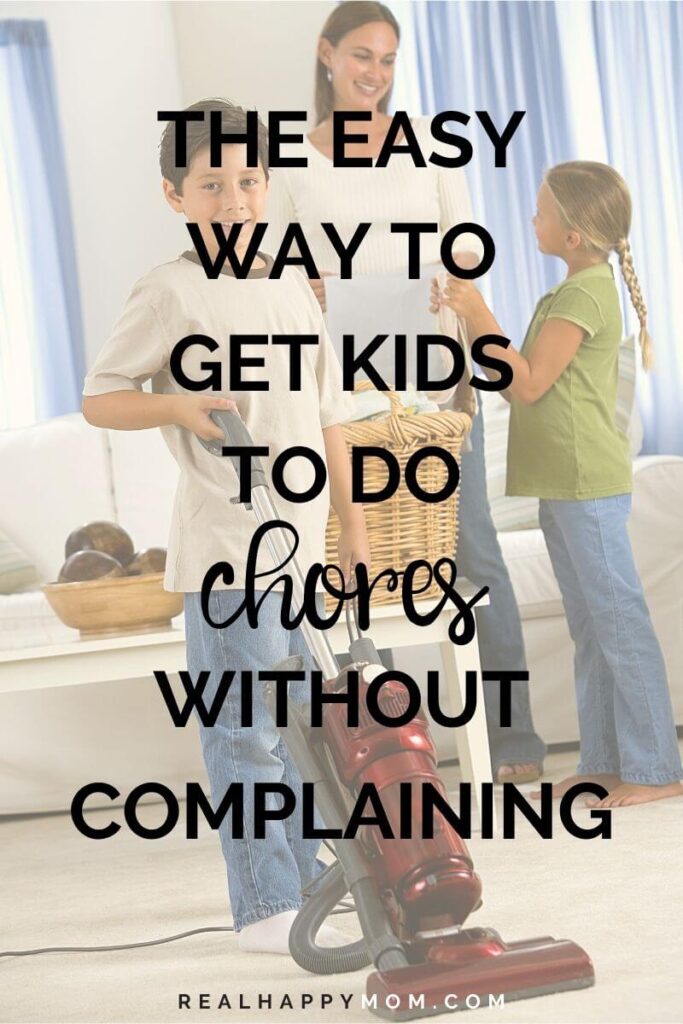 Title Image - The easy way to get kids to do chores without complaining